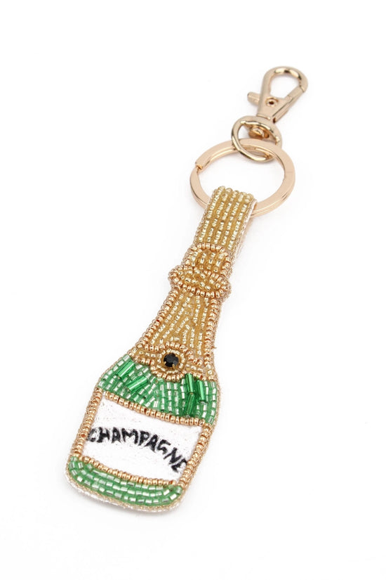 My Doris Champagne Bottle Keyring/Bag Charm