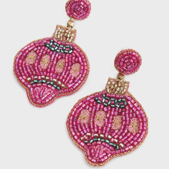 My Doris Pink Multi Star Bauble Earrings