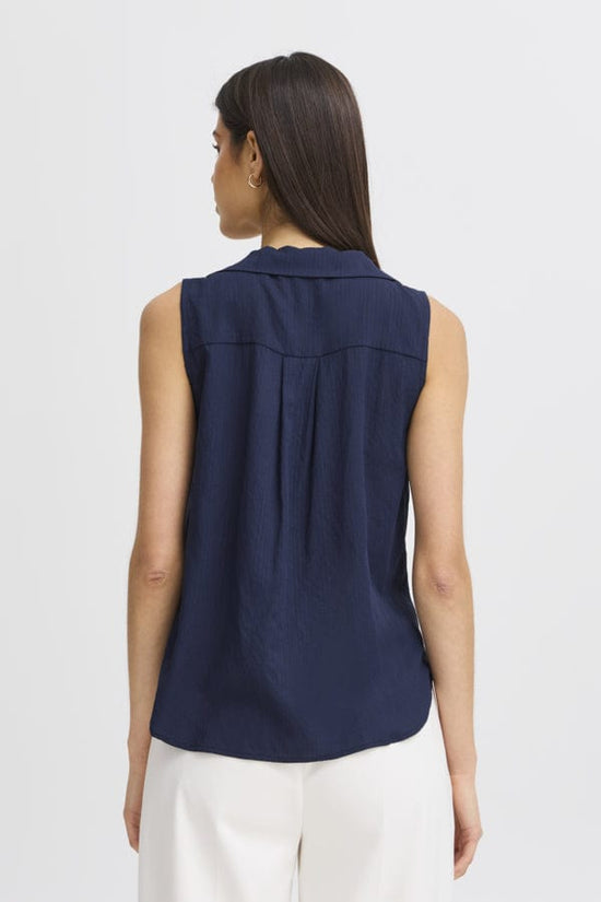 Fransa Fashion Fransa Frvina Sleeveless Blouse Navy