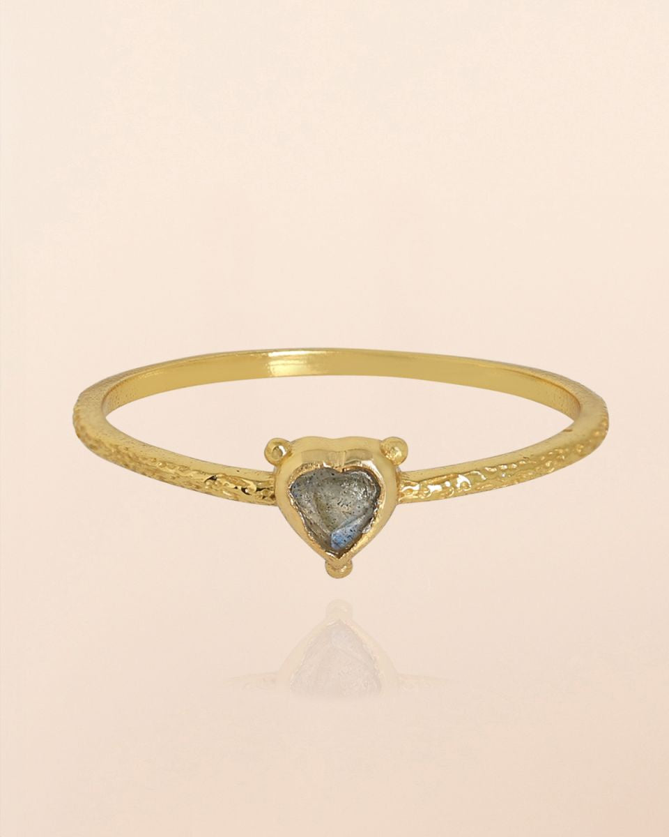 muja juma Carme Ring Labradorite - Precious Sparkle