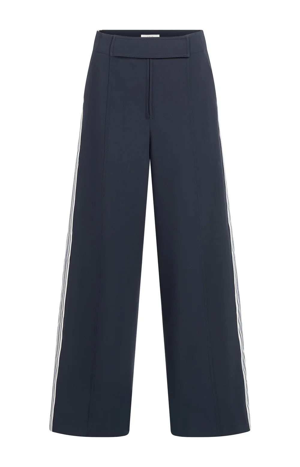 YAYA  High Waist Trousers with Side Stripes