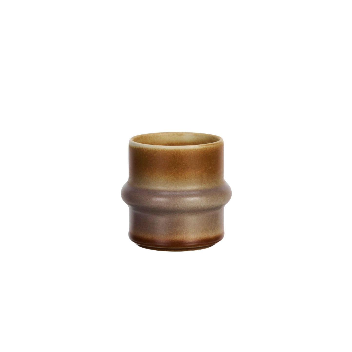 Madam Stoltz Two-Tone Stoneware Cup- Rust - Precious Sparkle