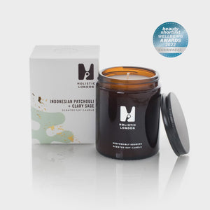 Holistic London Homewares Holistic London Indonesian Patchouli + Clary Sage Scented Candle