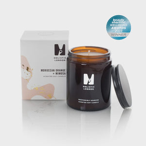 
                
                    Load image into Gallery viewer, Holistic London Homewares Holistic London Moroccan Orange + Mimosa Scented Candle
                
            