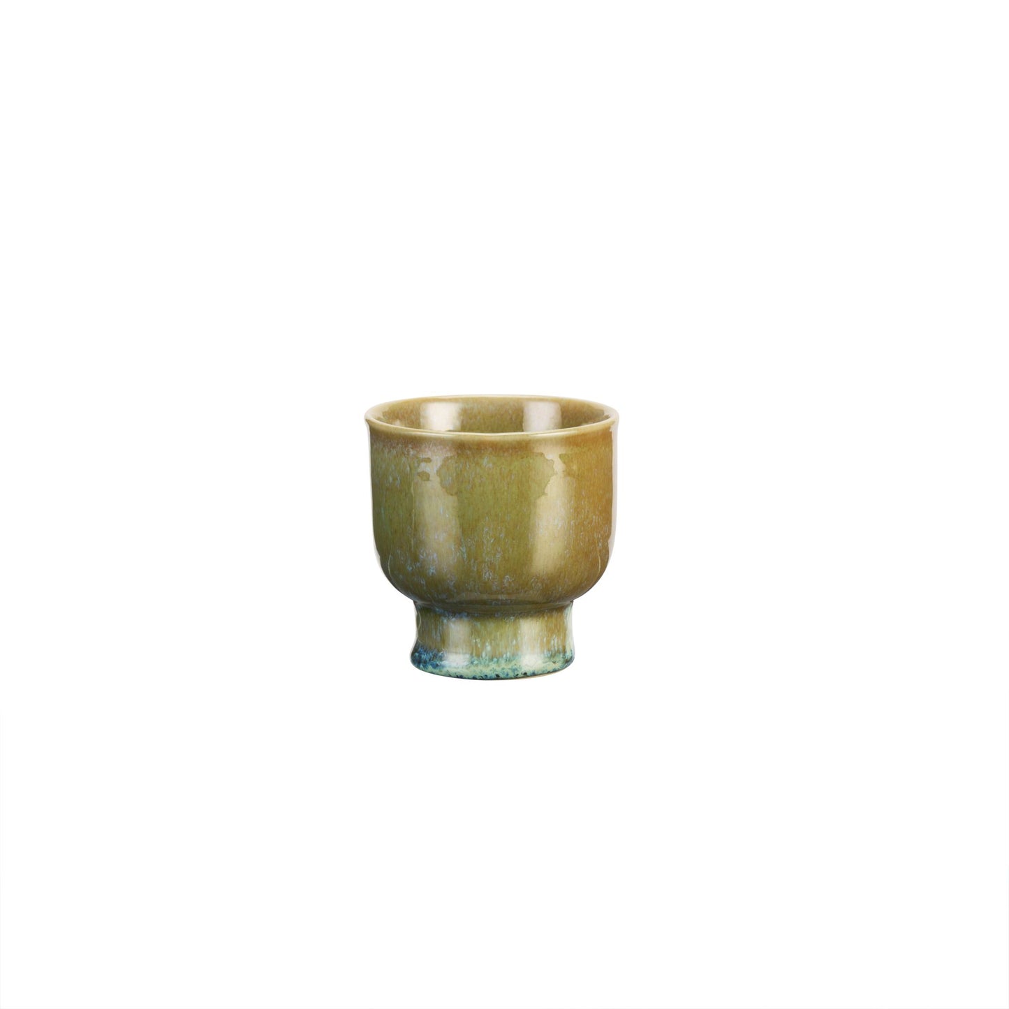 Madam Stoltz Stoneware Cup Small Pedestal Yellow