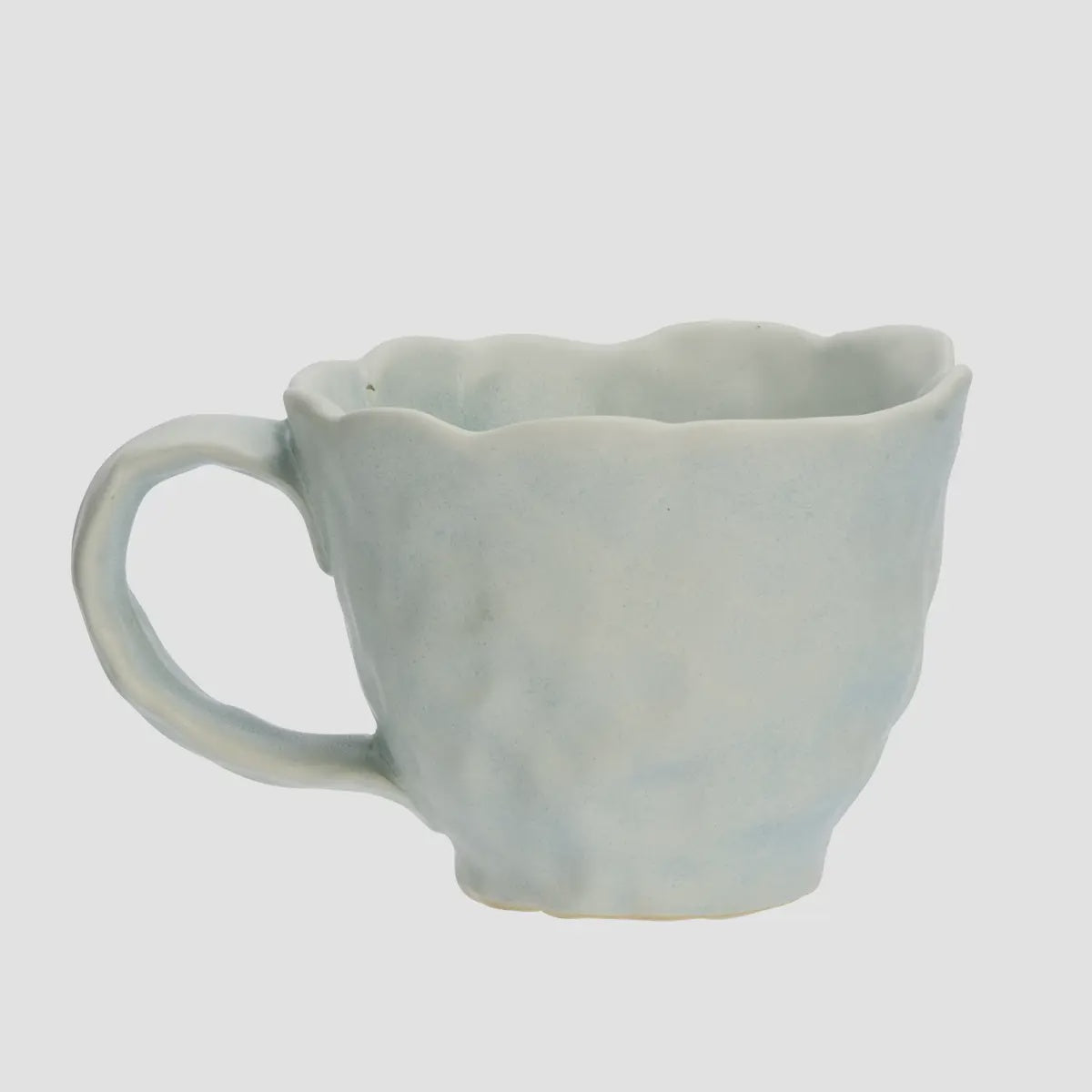 Madam Stoltz Stoneware Mug Light Blue