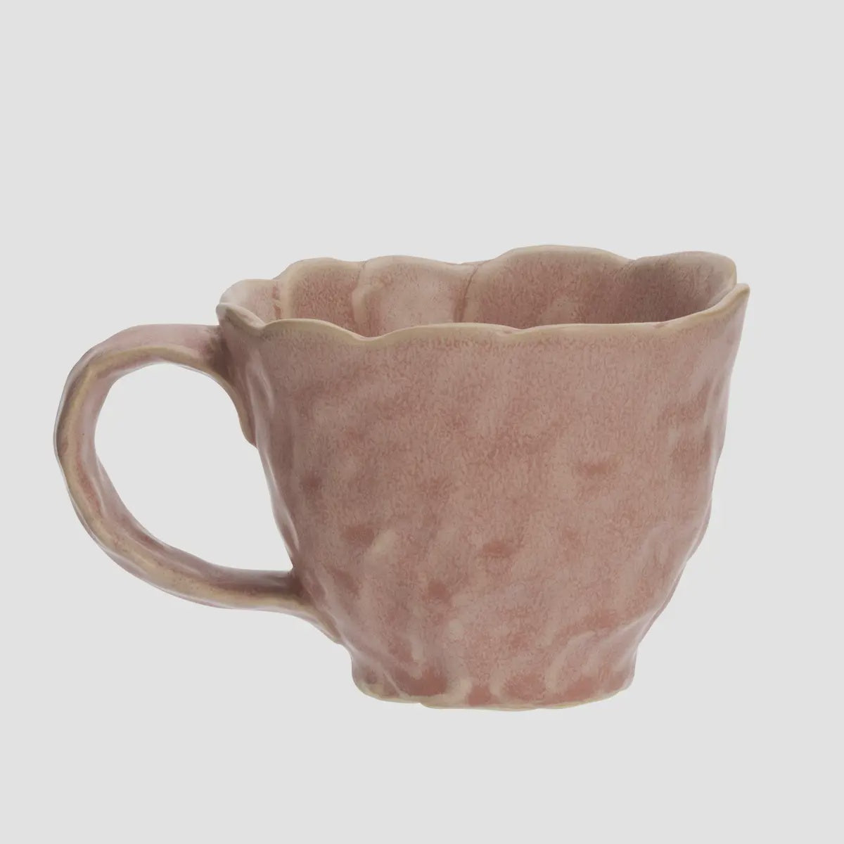 Madam Stoltz Stoneware Mug Light Rose