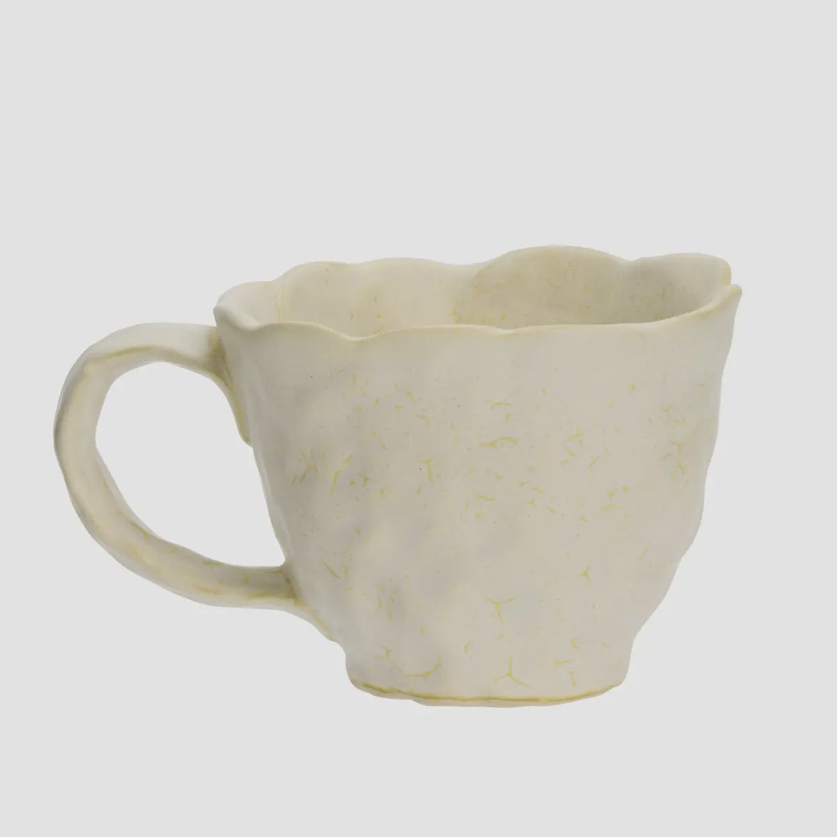 Madam Stoltz Stoneware Mug Light Yellow