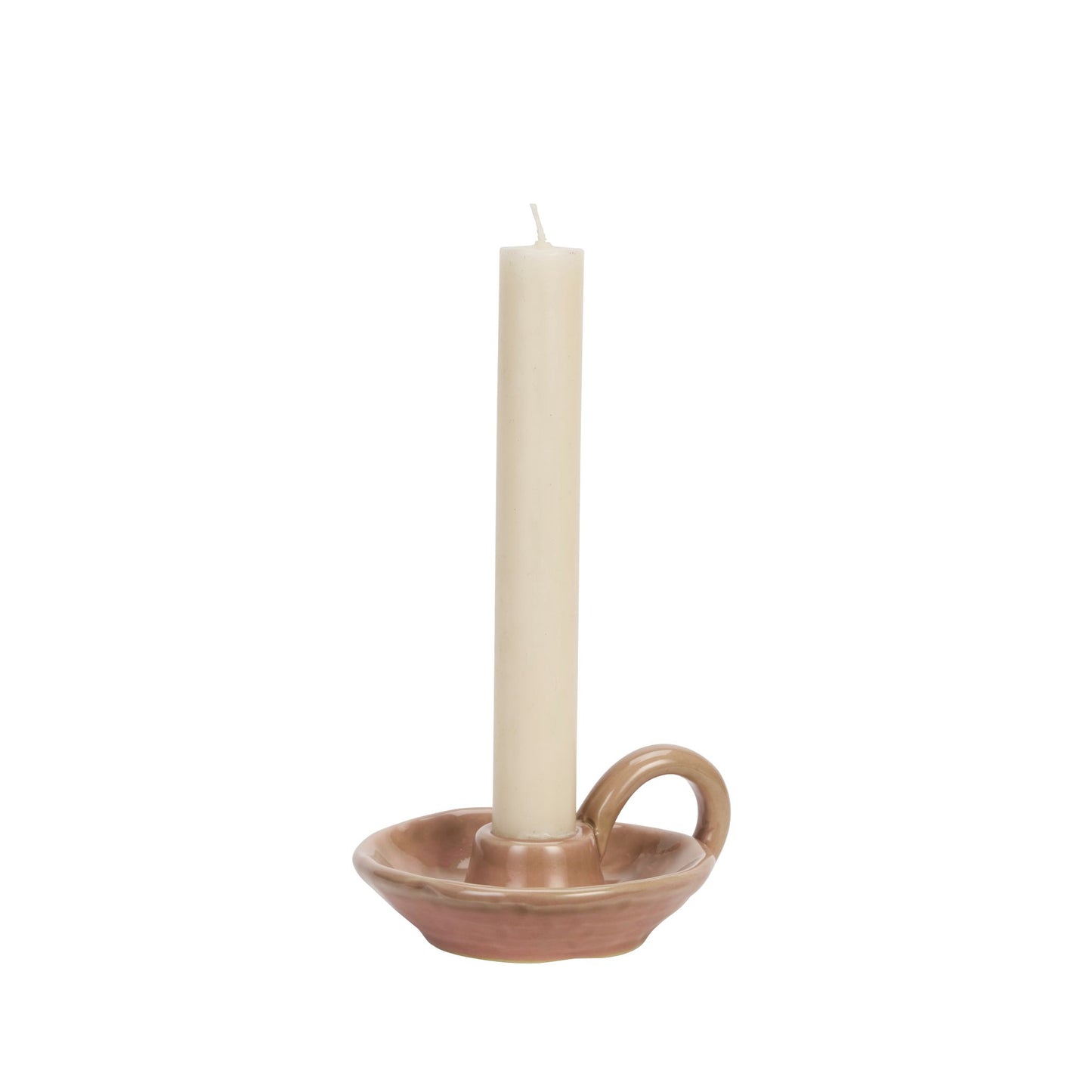 Madame Stoltz Stoneware Candle Holder Rose