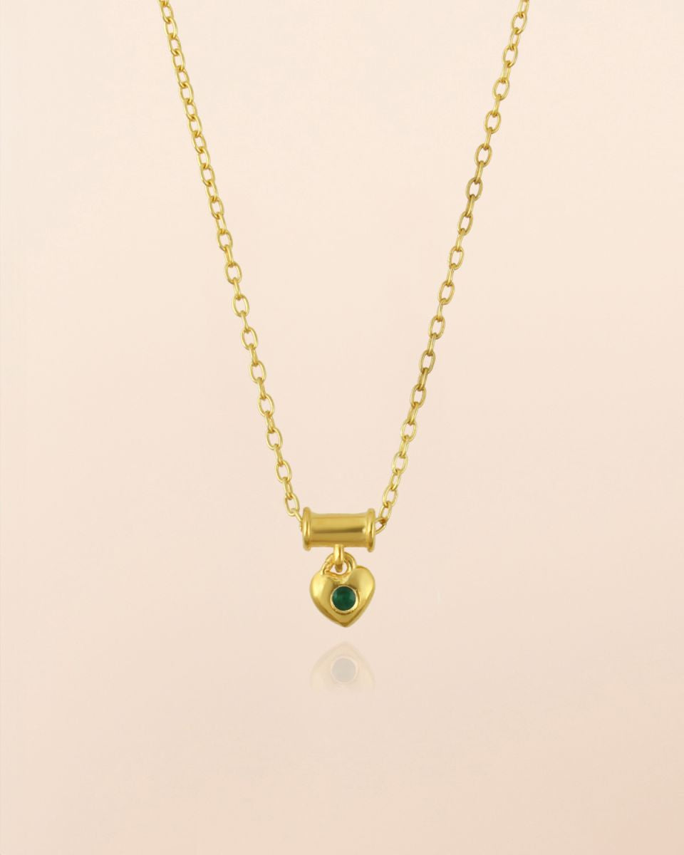 muja juma Elara 45cm Necklace Green Agate - Precious Sparkle