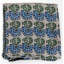 Les Belles Vagabondes Mini Volubile Khaki Silk Scarf - Precious Sparkle