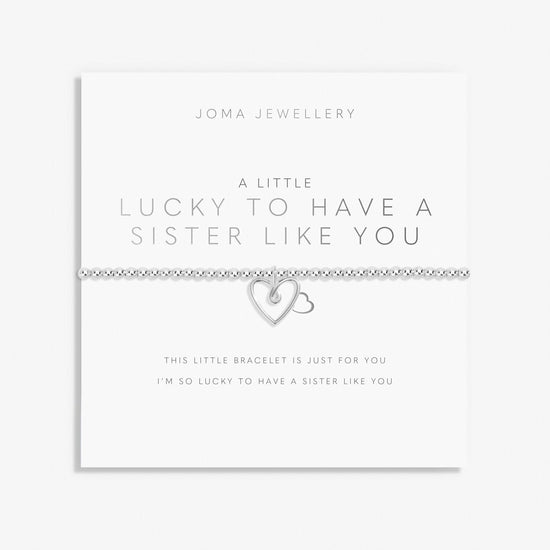 Joma Jewellery Jewellery Joma Jewellery A Little 'Lucky To Have A Sister Like You' Bracelet