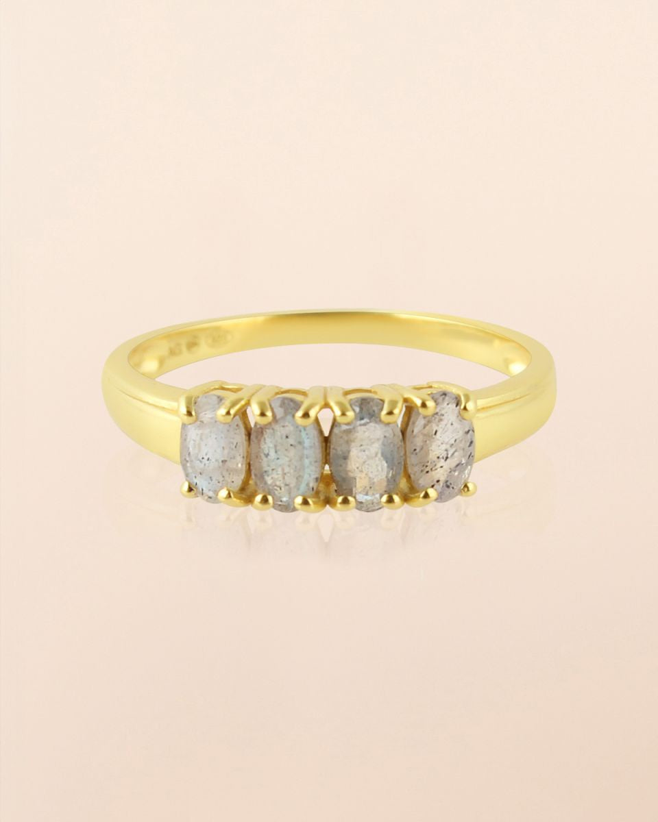 muja juma Tethys Ring Labradorite - Precious Sparkle