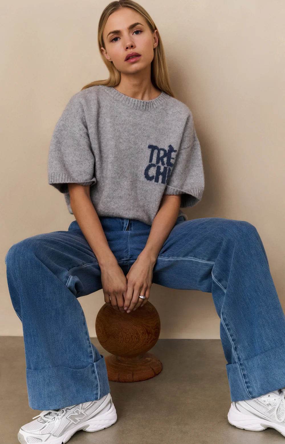YAYA Short Sleeve Jumper Tres Chic