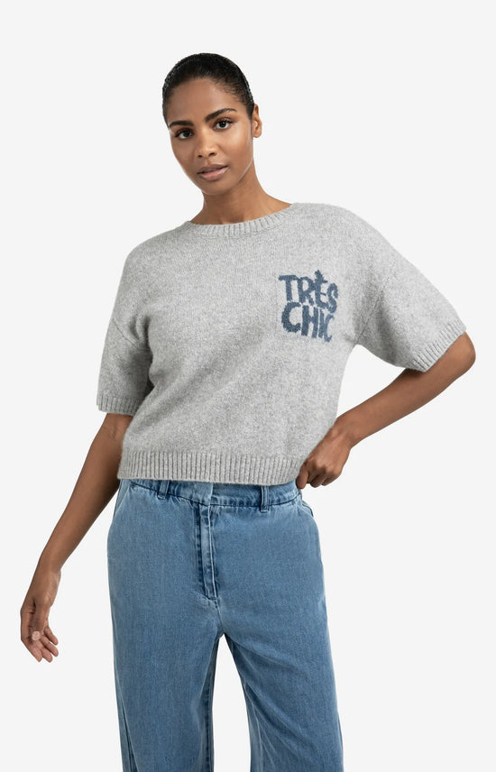 YAYA Short Sleeve Jumper Tres Chic