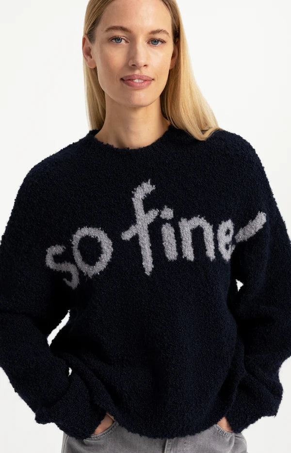 Yaya Knitted Sweater with Artwork 