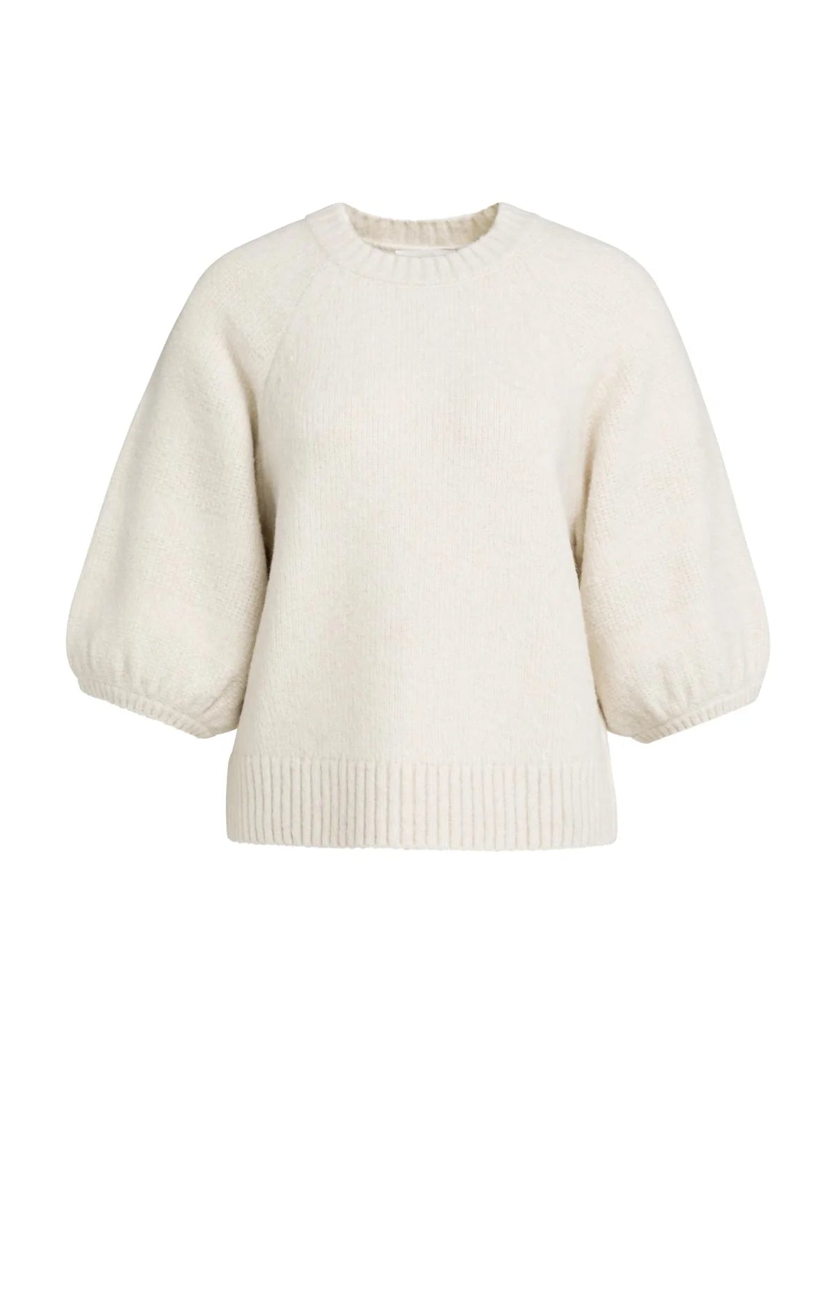 Yaya Knitted Sweater with Balloon Sleeves