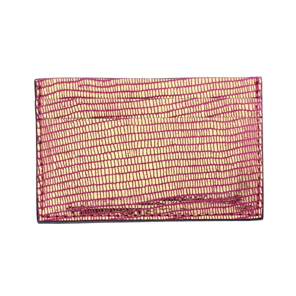 【LES CLEIAS】リロレザーカードホルダー Les Cleias Lilo Leather Card Holder Metallic