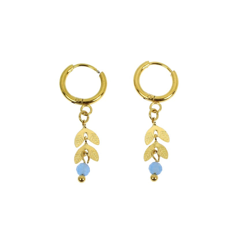 Les Cleias Jewellery Les Cleias Alys M Earrings Blue