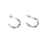 Les Cleias Jewellery Les Cleias Candace Steel Hoop Earrings
