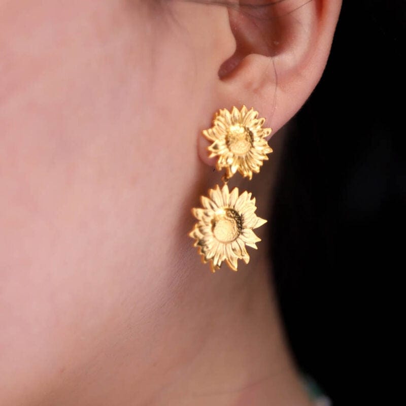 Les Cleias Jewellery Les Cleias Harper Sumflower Earrings