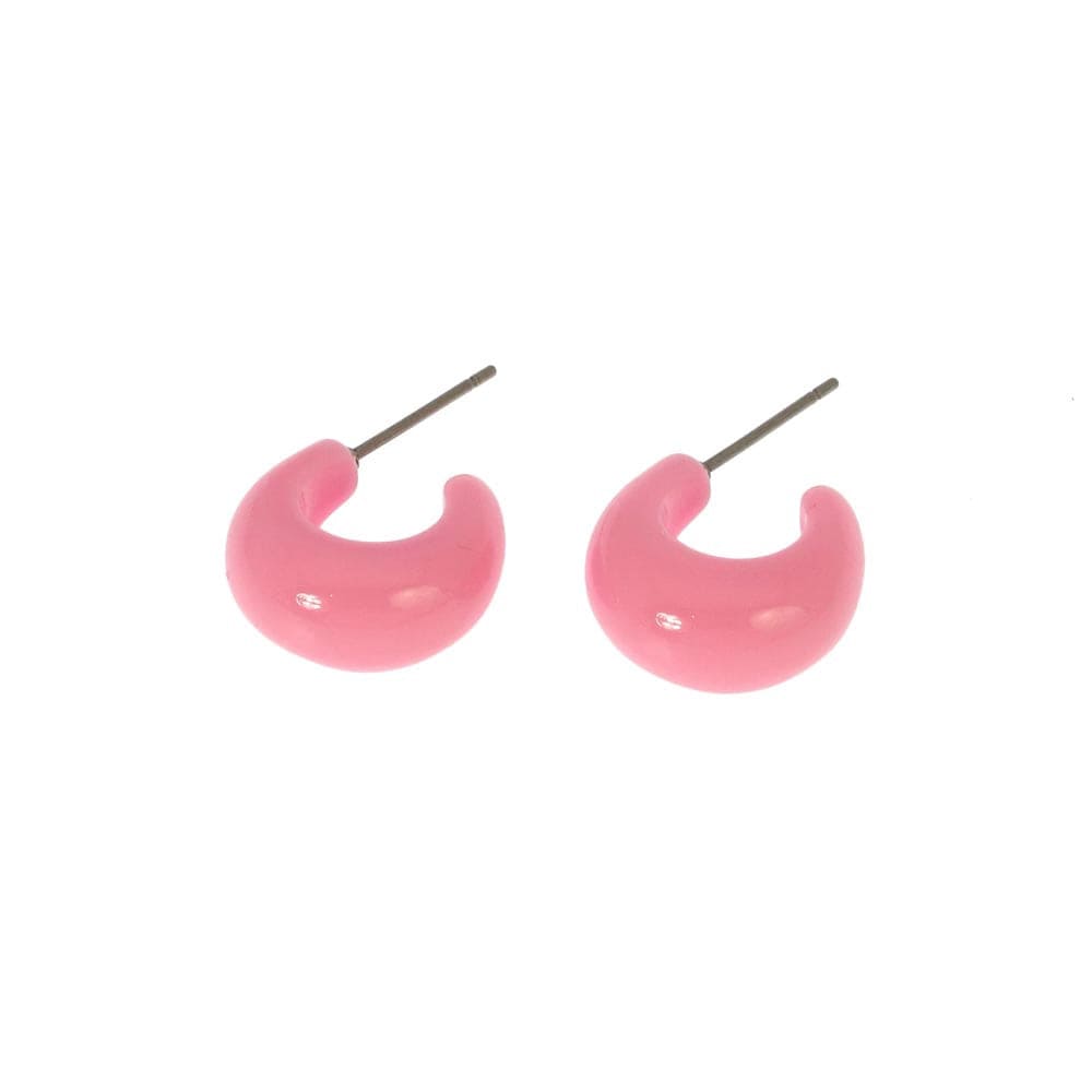 Les Cleias Jewellery Les Cleias Krug Pink Resin Earrings