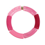 Les Cleias Jewellery Les Cleias Lithos Resin Bangle Fuchsia/Pink