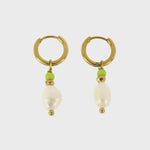 Les Cleias Jewellery Les Cleias Mariya Gold Pearl Earrings