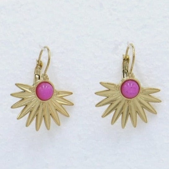 Lilas de Seine Jewellery Lilas de Seine Half-Sun Earrings