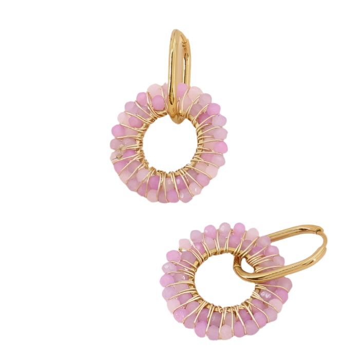 Lilas de Seine Jewellery Lilas de Seine Intertwined Double Bead Earrings