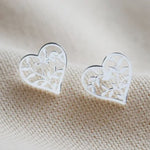 Lisa Angel Jewellery Lisa Angel Family Tree Heart Stud Earrings