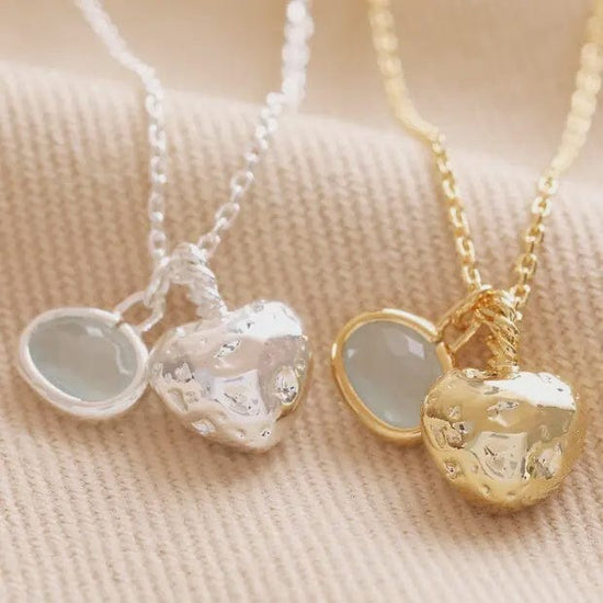 Lisa Angel Jewellery Lisa Heart & Moonstone Pendant Necklace