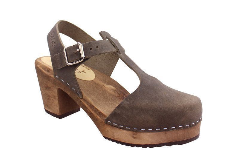 Lotta From Stockholm Accessories Lotta From Stockholm Highwood T-Bar Clogs Taupe