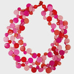 Lotusfeet Jewellery Lotusfeet Cascade Large Pink Mix Necklace