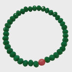 Lotusfeet Jewellery Lotusfeet Green Beaded Bracelet