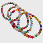 Lotusfeet Jewellery Lotusfeet Multi Coloured Faceted Beaded Bracelet
