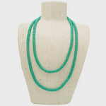 Lotusfeet Jewellery Lotusfeet Turquoise Blue Long Bead Necklace