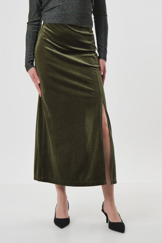 Louche Fashion Louche Mahee Velvet Skirt