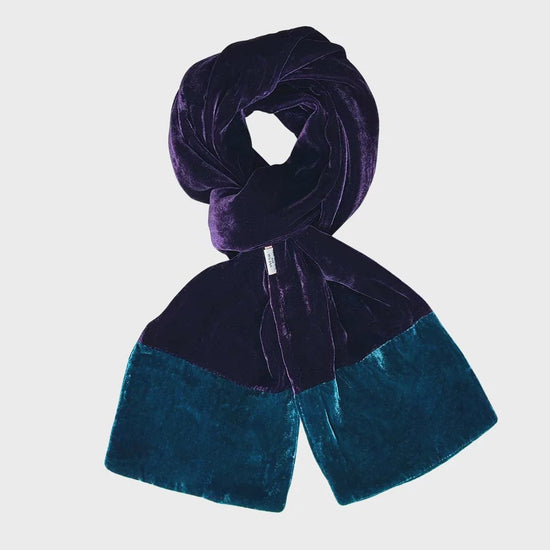 Lua Accessories Fig Lua Velvet Two Tone Scarf (many colours)