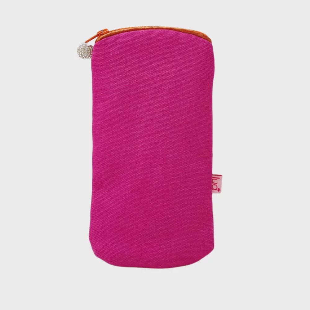 Lua Accessories Hot Pink Lua Plain Glasses Case/Purse Cotton