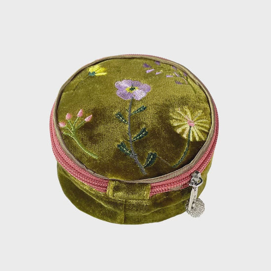 Lua Accessories Lua Wildflowers Jewellery Purse Gold