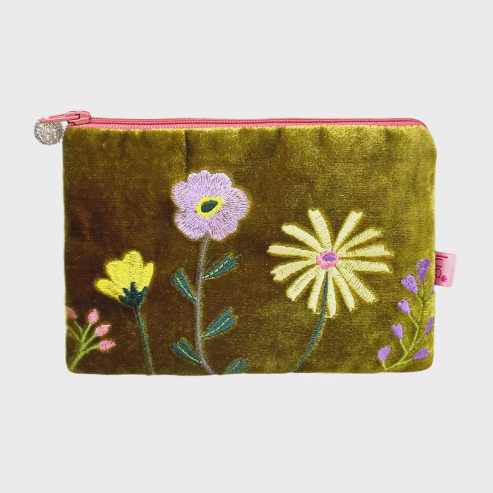 Lua Accessories Lua Wildflowers Purse Gold