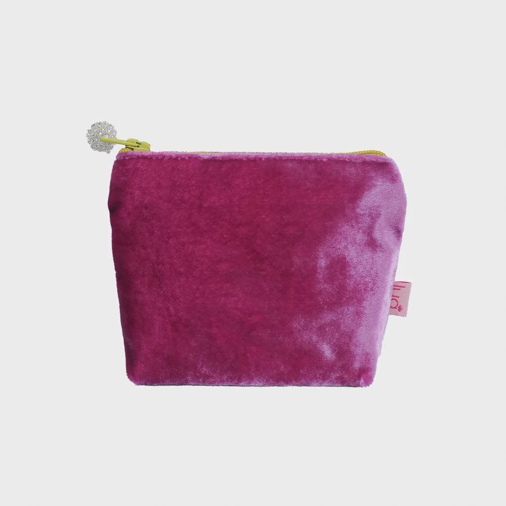 Lua Accessories Pink Lua Velvet Mini Purse/Pouch (many colours)