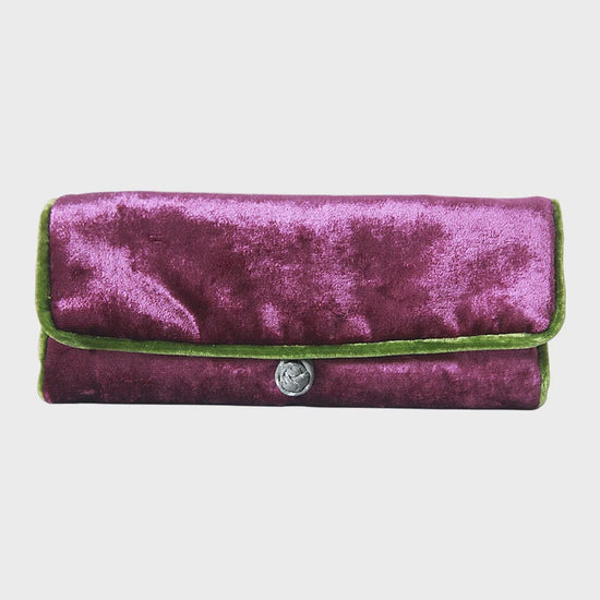 Lua Accessories Plum Lua Velvet Jewellery Roll (5 colours)