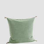 Madam Stoltz Homewares Madam Stoltz Cotton Cushion Cover Moss Green