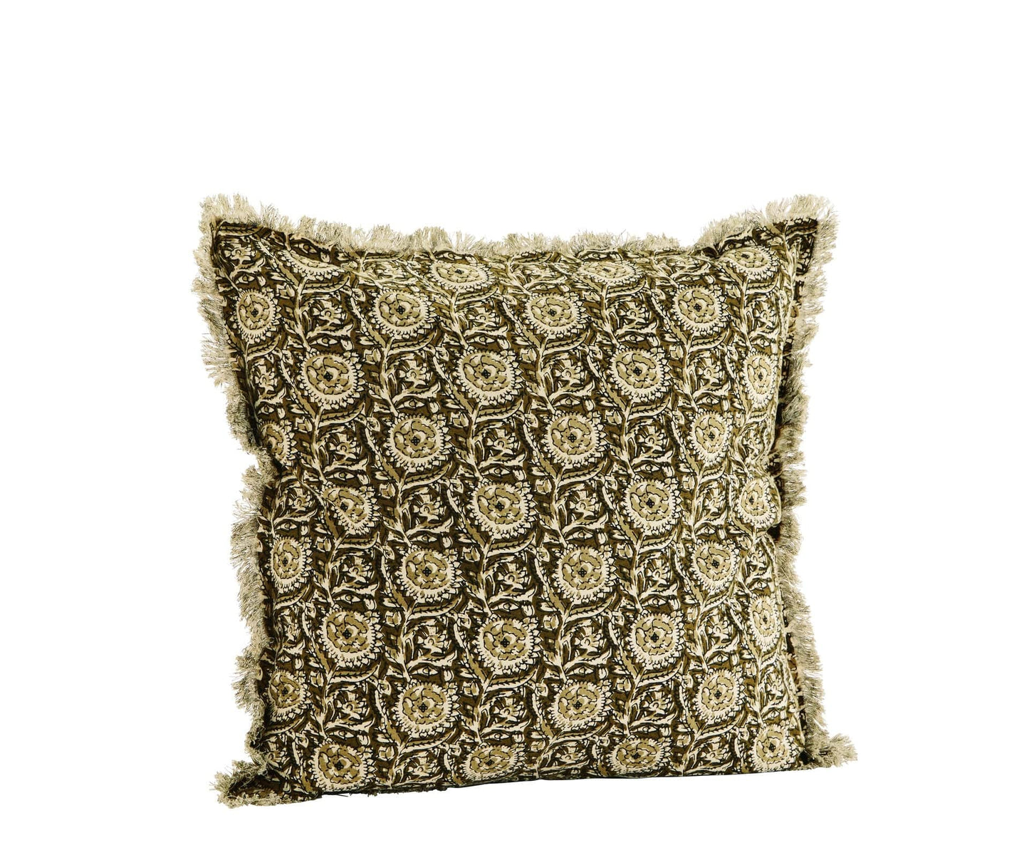 Madam Stoltz Homewares Madam Stoltz Cushion Cover Moss Celery Green