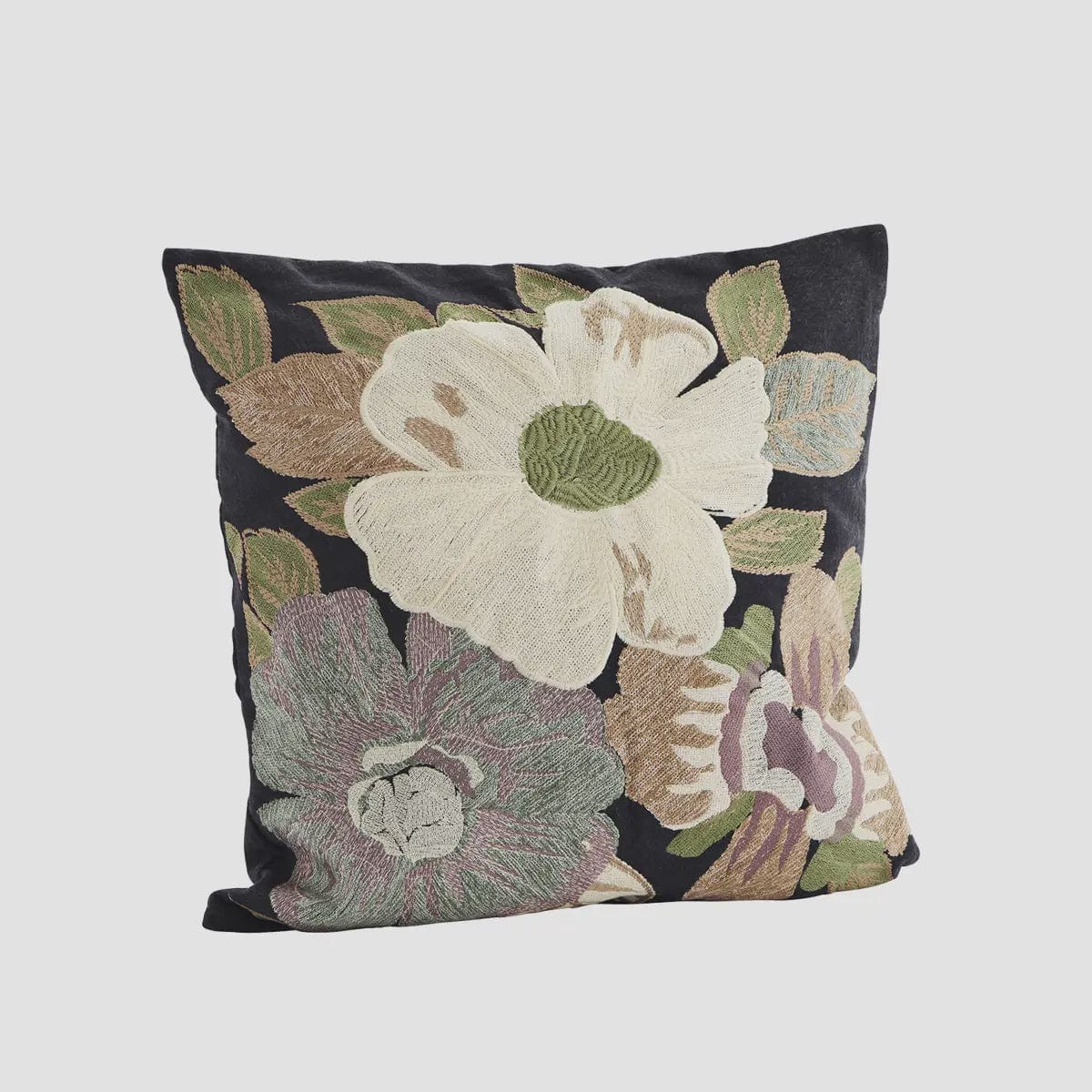 Madam Stoltz Homewares Madam Stoltz Embroidered Cushion Cover