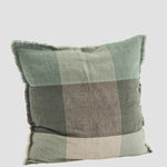 Madam Stoltz Homewares Madam Stoltz Linen Cushion Cover Green .