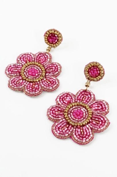 My Doris Jewellery My Doris Folk Pink Floral Earrings