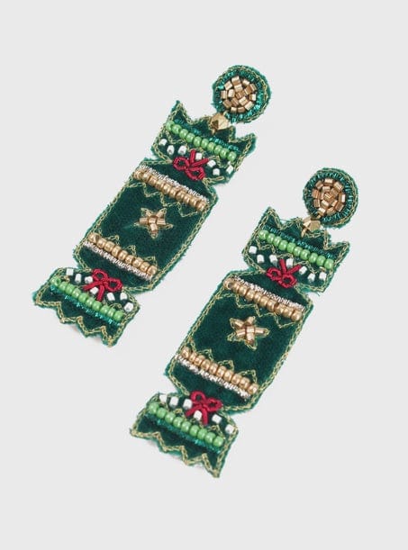 My Doris Jewellery My Doris Green Christmas Cracker Earrings